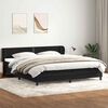 vidaXL Box Spring легло с матраци Black 180x210 cm Velvet