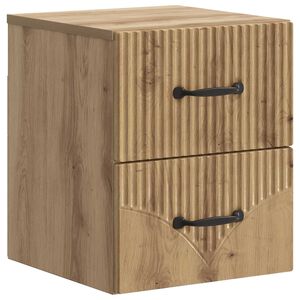 vidaXL Спален шкаф с монтаж на стена Дъб артизан 34,5 x 33 x 40 см