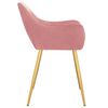 vidaXL Трапезни столове, 6 бр, розови, кадифе