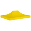 315374 vidaXL Party Tent Roof 4,5x3 m Yellow 270 g/m&sup2;