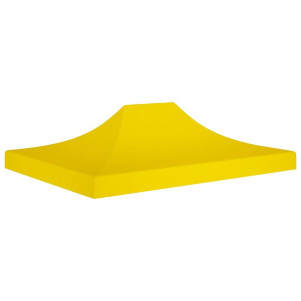 315374 vidaXL Party Tent Roof 4,5x3 m Yellow 270 g/m&sup2;