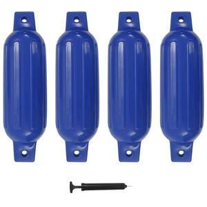 vidaXL Броня за лодка 4 бр синя 41x11,5 см PVC