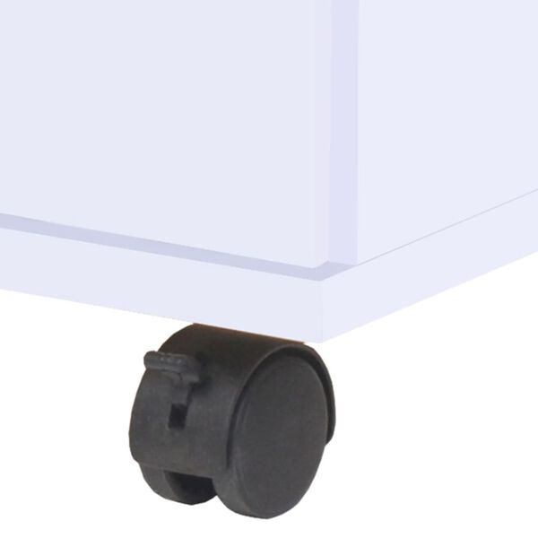 vidaXL Контейнер с чекмеджета, 33x45x60 см, бял