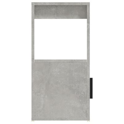 vidaXL Сайдборд, бетонно сив, 80x30x60 см, инженерно дърво