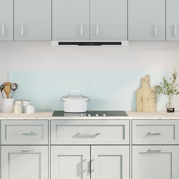 vidaXL Кухненски гърбове, 2 бр, бял, 80x40 см, закалено стъкло