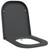 vidaXL Тоалетна седалка Антрацит 47,5 x 35 x 3,6 см Дуропласт