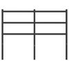 vidaXL Метална резервна табла за легло, черна, 120 см