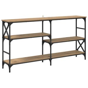 vidaXL Конзолна маса Дъб 150 x 29 x 76,5 см Инженерна дървесина