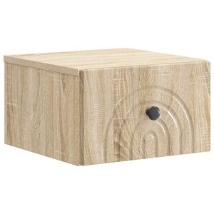 vidaXL Спален шкаф с монтаж на стена Дъб сонома 33 x 34,5 x 20 см