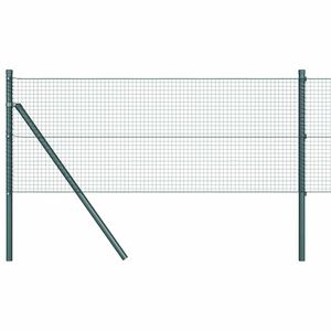 vidaXL Заварена телена ограда за фиксиране на земята 25 x 0,6 м Зелено