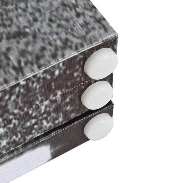 vidaXL Сгъваем параван за стая, 200x170 см, автобус Лондон, черно-бял