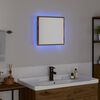 vidaXL LED огледало за баня Дъб 40 x 37 x 8.5 см Инженерно дърво