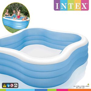Intex Басейн за плуване "Beach Wave" 229x229x56 см 57495NP