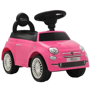 vidaXL Детска кола за яздене "Fiat 500" розова