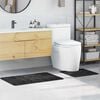vidaXL Комплект антислип килими за баня 2 pcs Тъмен сив ПП