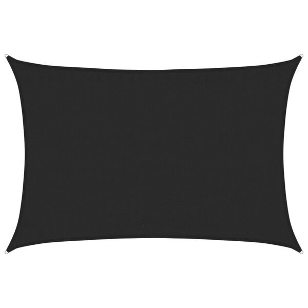 vidaXL Платно-сенник, 160 г/м&sup2;, черно, 3,5x4,5 м, HDPE