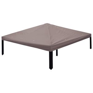 vidaXL Покривало за беседка Таупе 300 x 300 cm Полиестер и стомана