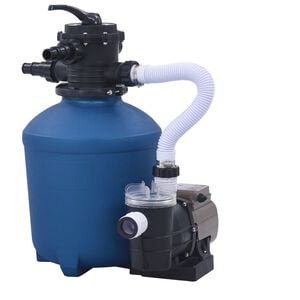 vidaXL Пясъчна филтърна помпа с таймер, 530 W, 10980 л/ч