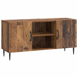 vidaXL ТВ шкаф Старо дърво 102 x 34,5 x 50 см Инженерна дървесина
