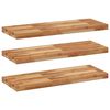 vidaXL Плаващ рафт, 3 бр, 100x30x4 см, маслен финиш, акация масив