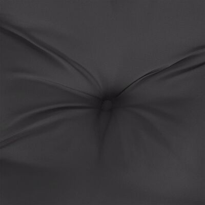 vidaXL Палетна възглавница, черна, 120x80x12 см, текстил