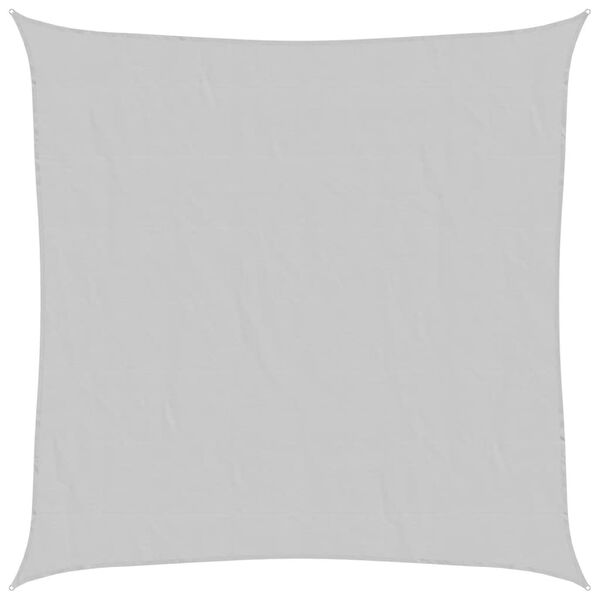 vidaXL Слънцезащитно платно светлосиво 5x5 м 100% полиестер Оксфорд