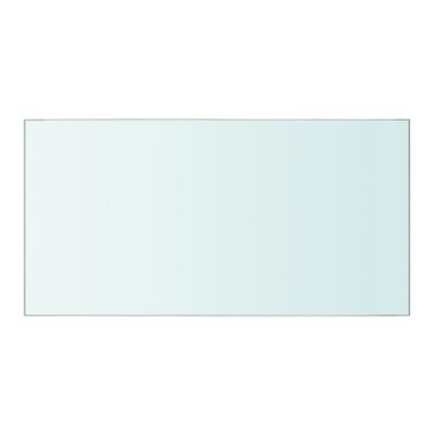 vidaXL Рафтове, 2 бр, панели прозрачно стъкло, 40x20 см
