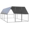 vidaXL Външна клетка за пилета, 3x6x2 м, поцинкована стомана