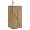 vidaXL Баня с мивка Дъб артизан 42 x 40 x 84,5 см Инженерна дървесина