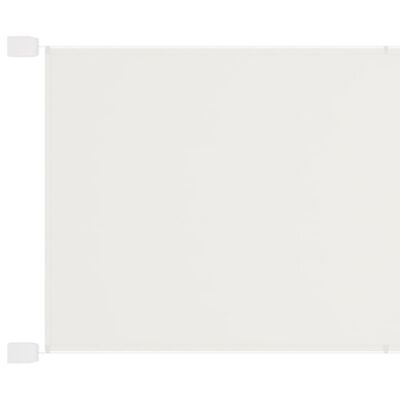vidaXL Вертикален сенник, бял, 140x600 см, оксфорд плат
