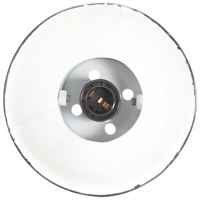 vidaXL Индустриална настолна лампа черна кръгла 58x18x90 см E27