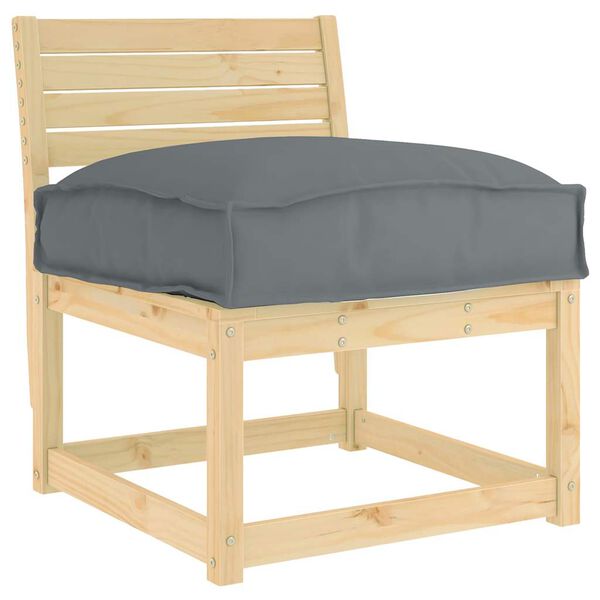 vidaXL Възглавница Антрацит 60 x 40 x 8 см Оксфордска тъкан