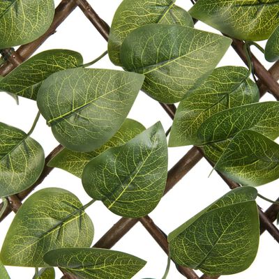 Nature Градинска решетка с лаврова палма, 90x180 см, зелени листа