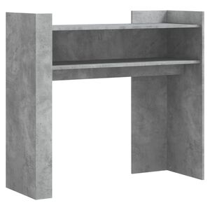 vidaXL Конзолна маса, бетонно сива, 100x35x90 см, инженерно дърво