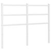 vidaXL Метална резервна табла за легло, бяла, 120 см