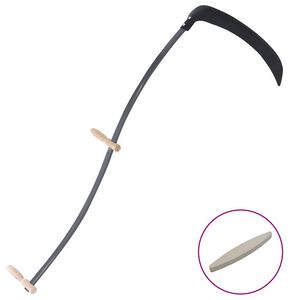 vidaXL Коса с шлифовъчен камък 145 cm