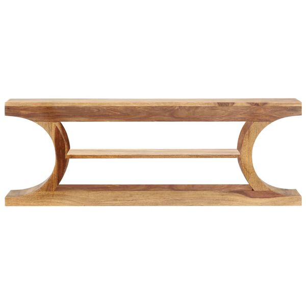 vidaXL ТВ шкаф, 118x30x40 cм, акациево дърво масив