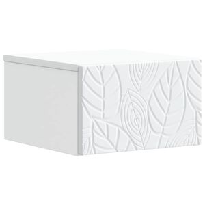 vidaXL Спален шкаф с монтаж на стена Бяло 49 x 34,5 x 20 см