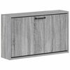 vidaXL Стенно шкафче за обувки HOORN 71 x 17 x 43 см Сив Сонома