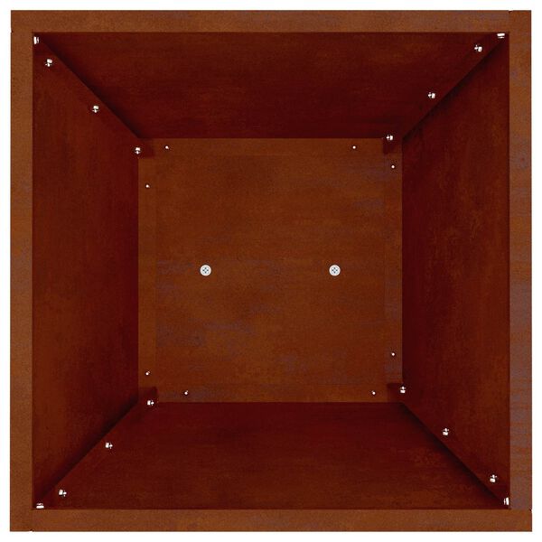 vidaXL Саксия с колона 2 pcs Сребрист 35 x 35 x 73 см