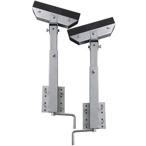 vidaXL Комплект 2 солидни опори за колесар за лодка 63-88 см