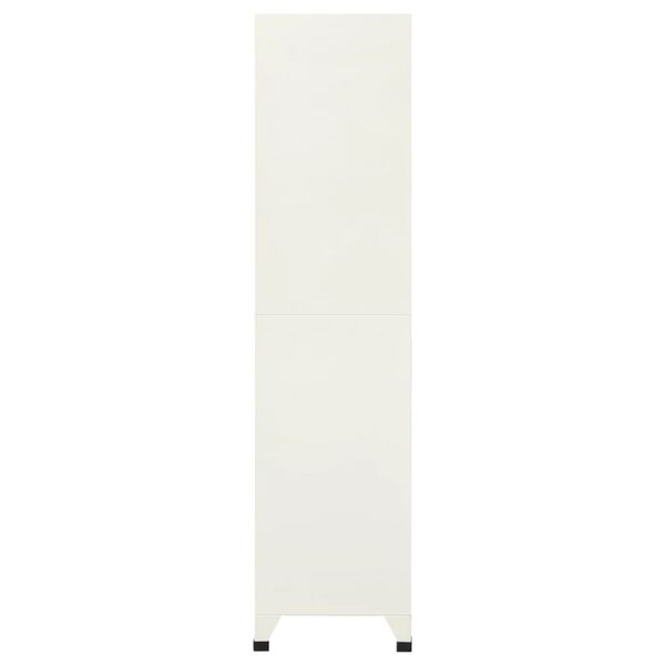 vidaXL Заключващ се шкаф, сиво и синьо, 90x45x180 см, стомана