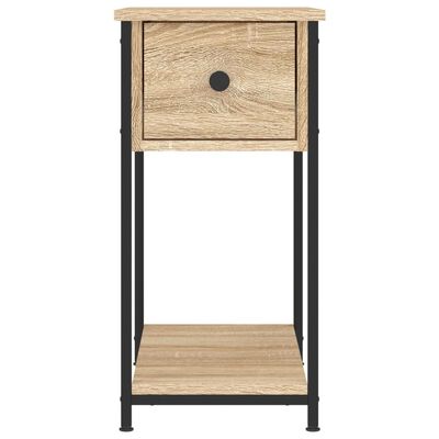 vidaXL Нощно шкафче, дъб сонома, 30x60x60 см, инженерно дърво