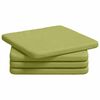 vidaXL Възглавници за седалки 4 pcs Светло зелено 40 x 40 x 3 cm