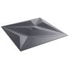 vidaXL Стенни панели Звезда 12 pcs Звезда Сив 50 x 50 cm XPS Пяна
