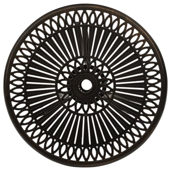 vidaXL Градинска маса, бронз, 62x62x65 см, лят алуминий