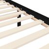 vidaXL Рамка за легло с табла, черна, 200x200 см, масивно дърво