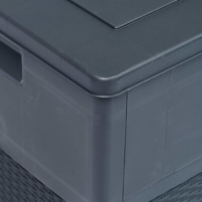 vidaXL Градинска кутия за съхранение, 320 л, антрацит