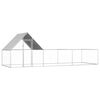 vidaXL Птичарник, 6x2x2 м, поцинкована стомана