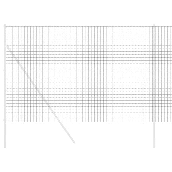 vidaXL Европейска ограда Сив 1.6 x 10 m Желязо с PVC покритие